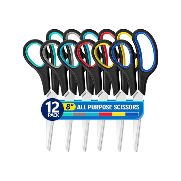 12 Pack All Purpose Scissors