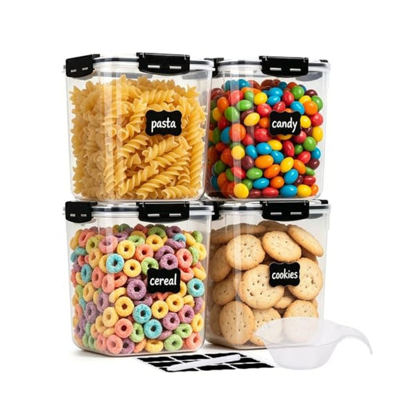 4 Pack Airtight 5.3L Food Storage Containers