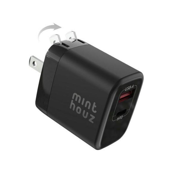 35W Dual Port GaN Charger with Foldable Plug