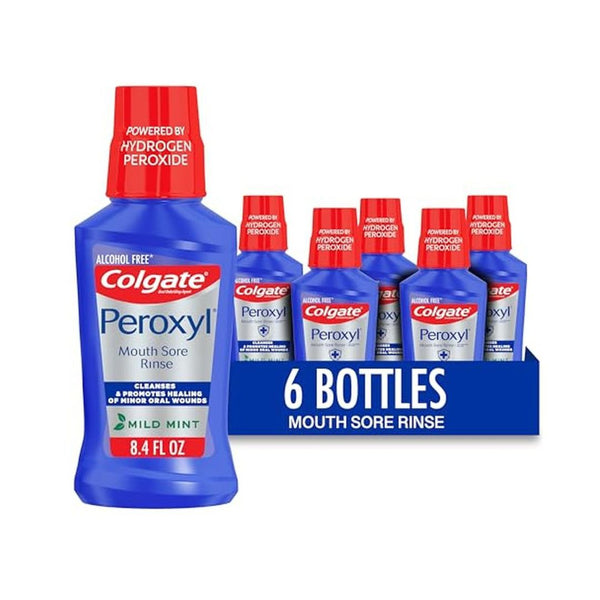 6 Pack Colgate Peroxyl Antiseptic Mouth Sore Rinse
