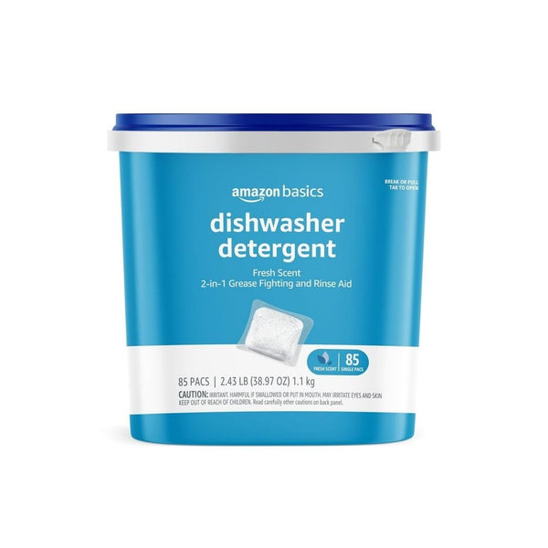 85 Amazon Basics Dishwasher Detergent Pacs
