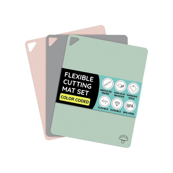 Set of 3 Flexible Plastic Cutting Board