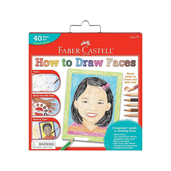 Faber-Castell World Colors How to Draw Faces Kit