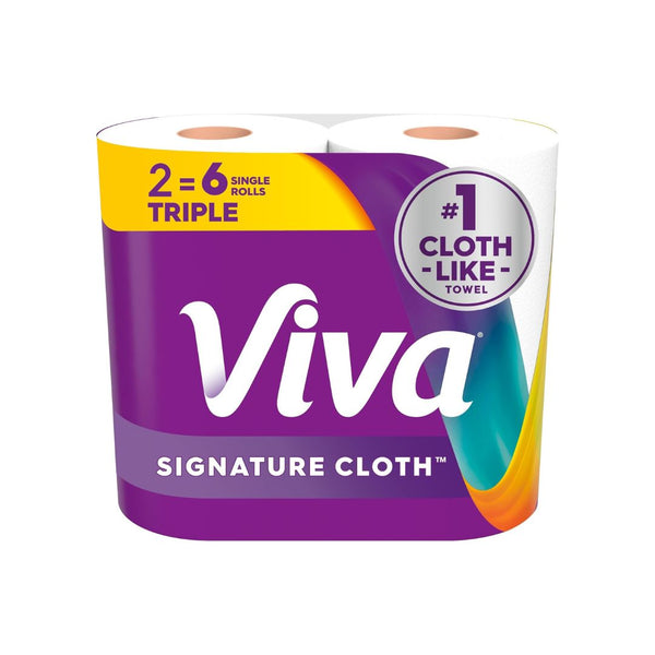 6 Triple Rolls Viva Signature Cloth Paper Towels