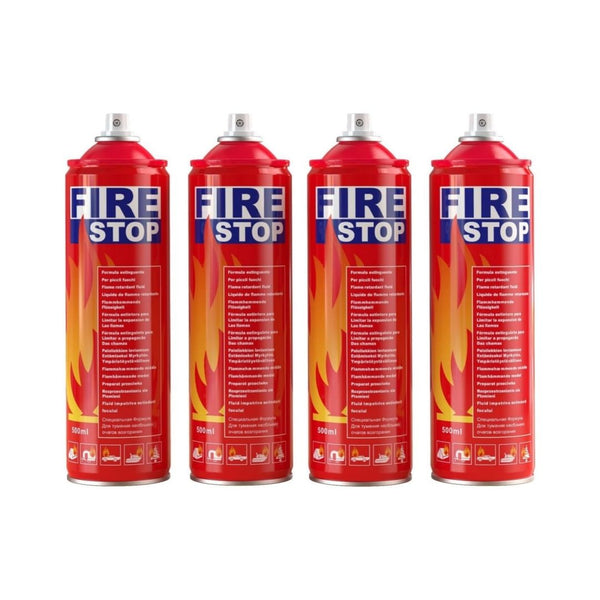 4-Pack Fire Extinguisher with Mount Brackets