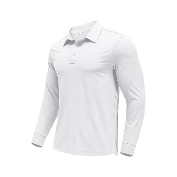 Men's Long Sleeve Polo Shirts (Many Colors)