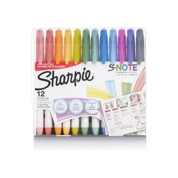 12 Sharpie S-Note Pastel Highlighters