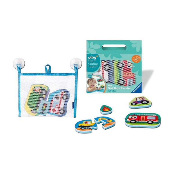 Ravensburger Play+ My First Bath Puzzles: Vehicles