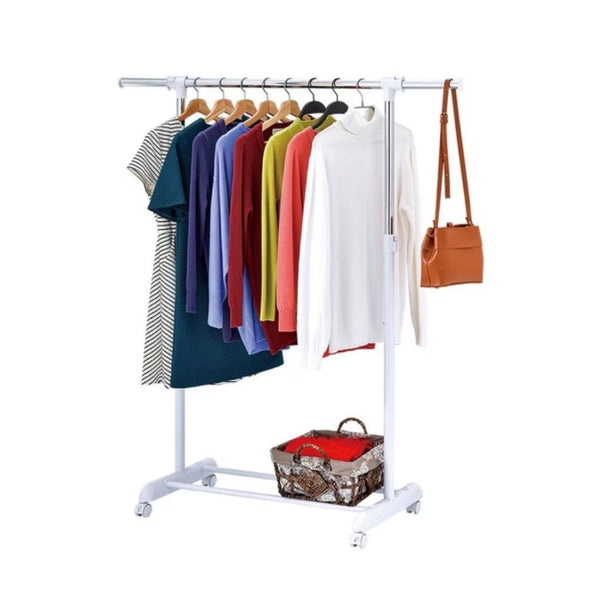 Mainstays Adjustable Metal Rolling Garment Clothes Rac