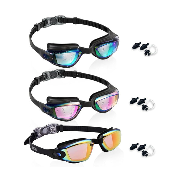 3 Pack Of Aegend Kids Swim Goggles