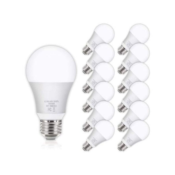 12-Pack 100W LED Light Bulbs