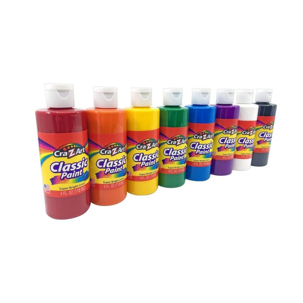 8-Count Cra-Z-Art Washable Classic Paint Bulk Pack