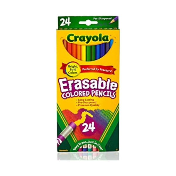 24 Crayola Erasable Colored Pencils