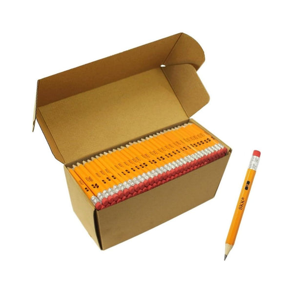 400 Pcs Half Pencils with Eraser Tops