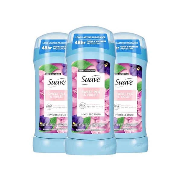 3 Pack Suave Antiperspirant Deodorant