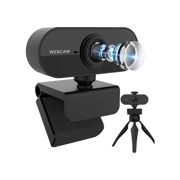 Full HD 1080P Webcam with Microphone & Privacy Cover