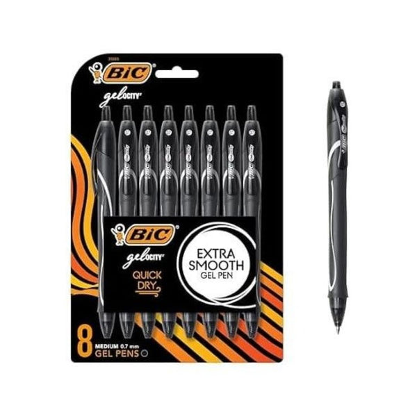 8 BIC Gelocity Gel Pens