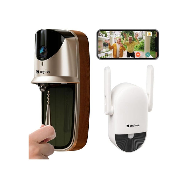 Solar Video Doorbells Camera Wireless with Chime Pro