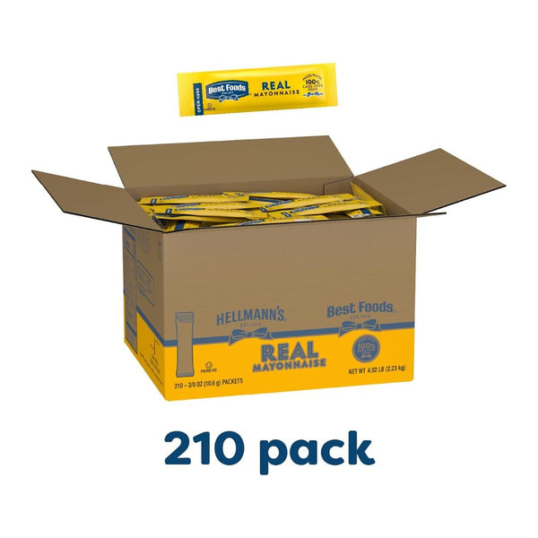 210 Best Foods Real Mayonnaise Single Serve Packets