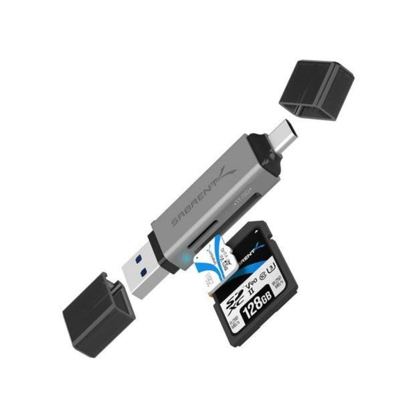 Sabrent USB-C & USB-A SD/MicroSD Card Reader