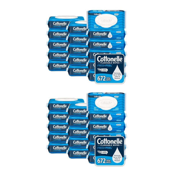 32 Pack Cottonelle Flushable Wipes