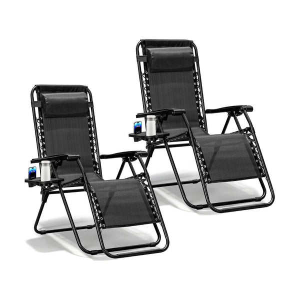 Set of 2 Zero Gravity Chairs (3 Colors)