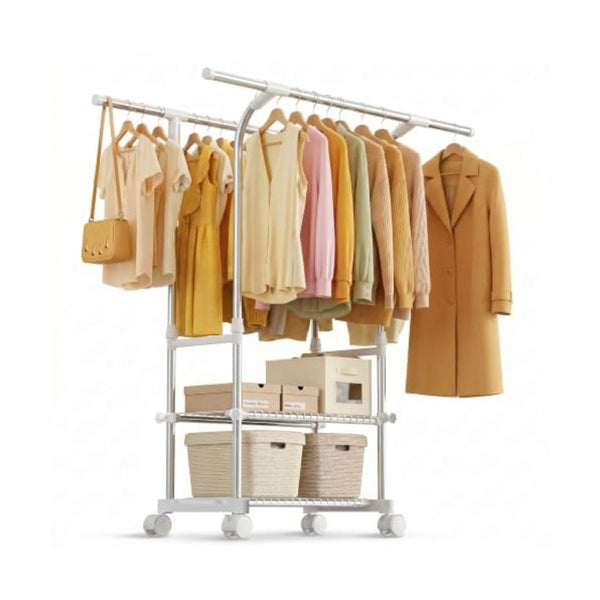 Double Rod Clothes Rack