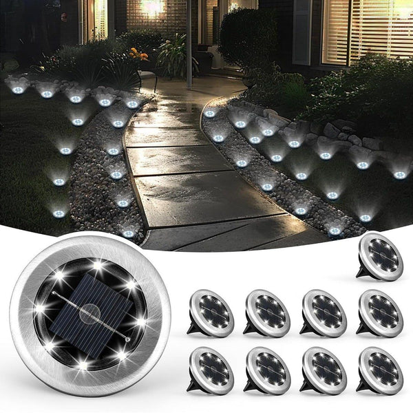 10-Pack Small Solar Ground Lights