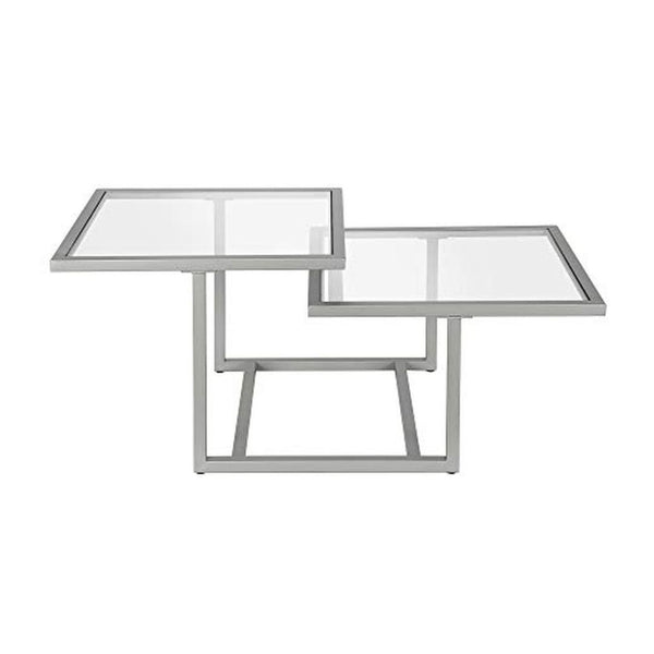 Henn&Hart 43-Inch Rectangular Glass Coffee Table