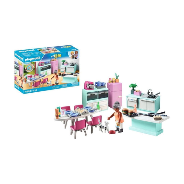 Playmobil Kitchen with Dining Table