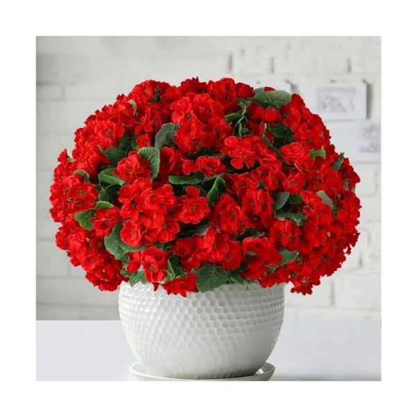 26 Pack UV Resistant Artificial Geranium Flowers