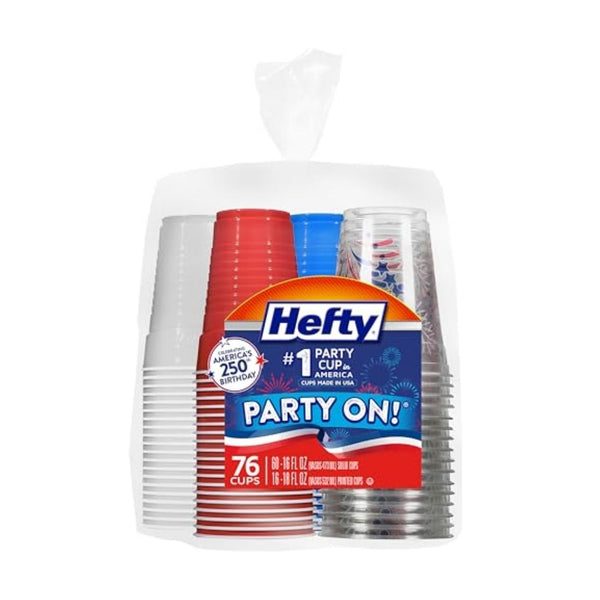 76 Count Hefty Disposable Party Cups