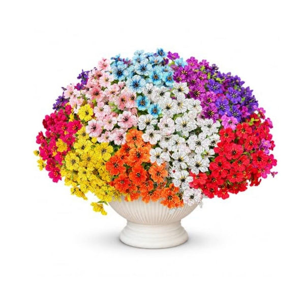 12 Pack UV Resistant Artificial Daisy Flower Bundles