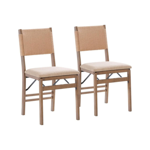 Set of 2 Bennett Natural Folding Chair with Rope