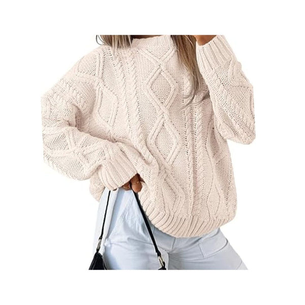Oversized Cable Knit Pullover Sweater (20 Colors)