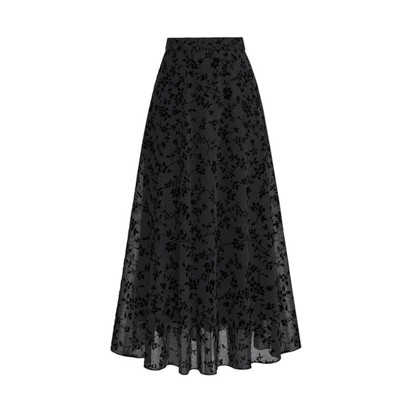 Womens Floral Mesh Maxi Skirts (8 Colors)