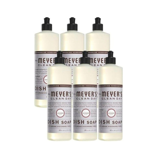 6 Pack Mrs. Meyer’s Lavender Liquid Dish Soap
