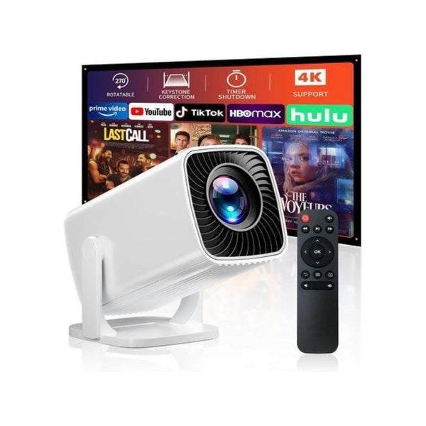 Mini Portable Short Throw Projector With 4K Support
