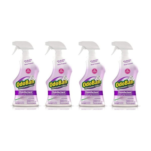4 Spray Bottles OdoBan Disinfectant and Odor Eliminator