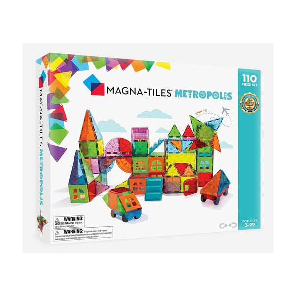 110-Piece MAGNA-TILES Metropolis Magnetic Construction Set