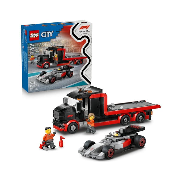 508-Pcs LEGO City F1 Display Truck with Audi F1 Race Car