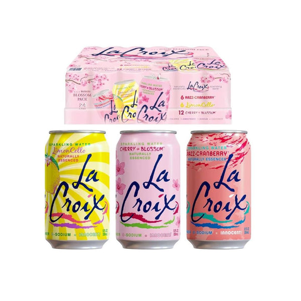 24 Variety Pack LaCroix Sparkling Water Cherry Blossom