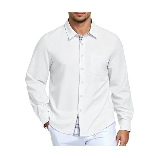Wrinkle Free Long Sleeve Button Down Dress Shirt
