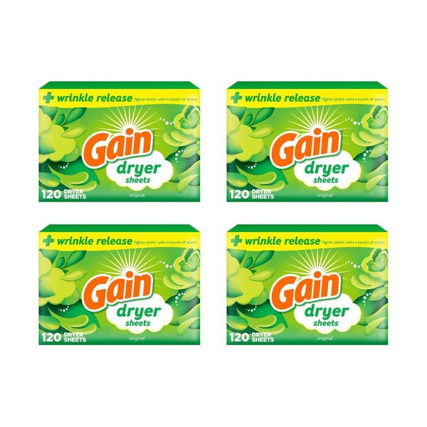 4-Pack 120-Count Gain Dryer Sheets