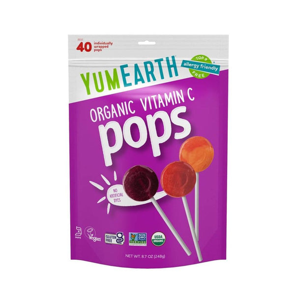 40 YumEarth Organic Vitamin C Fruit Flavored Pops