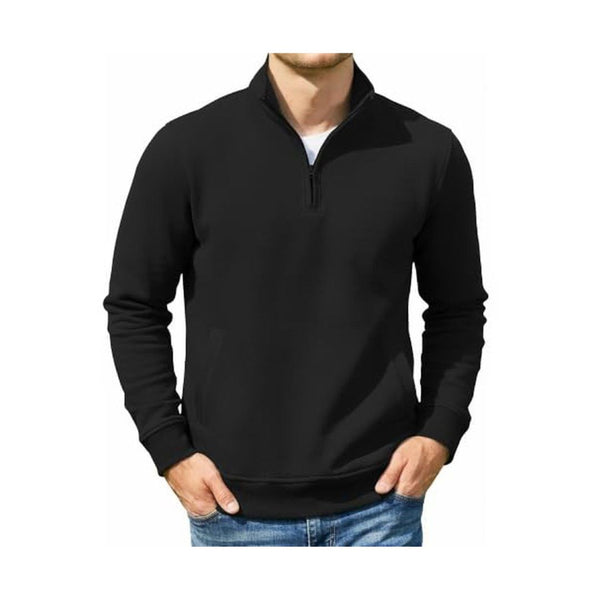 COOFANDY Quarter Zip Fleece Mock Neck Pullover