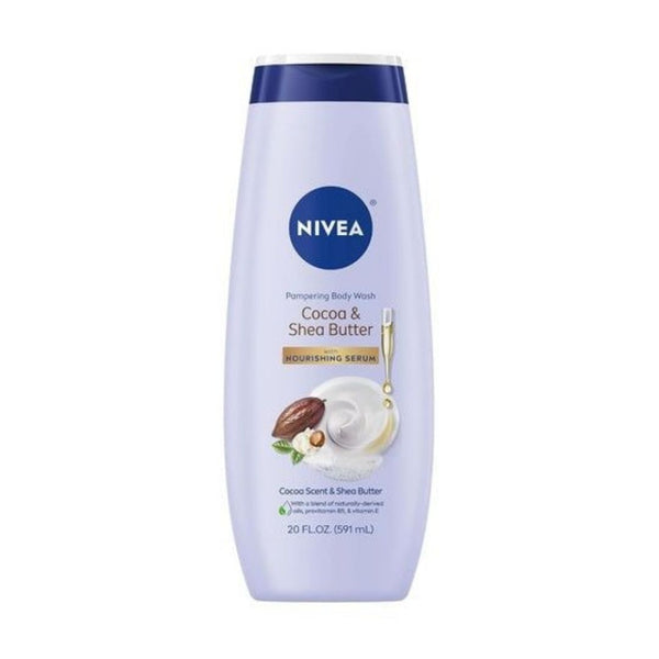 2 Bottles Nivea Cocoa and Shea Butter Body Wash