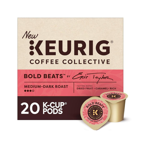 20 Keurig Coffee Collective Medium-Dark Roast Coffee K-Cup Pods