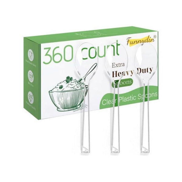 360 Heavy Duty Plastic Spoons