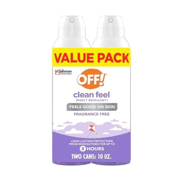 2 Pack OFF! Clean Feel Picaridin Insect Repellent Spray